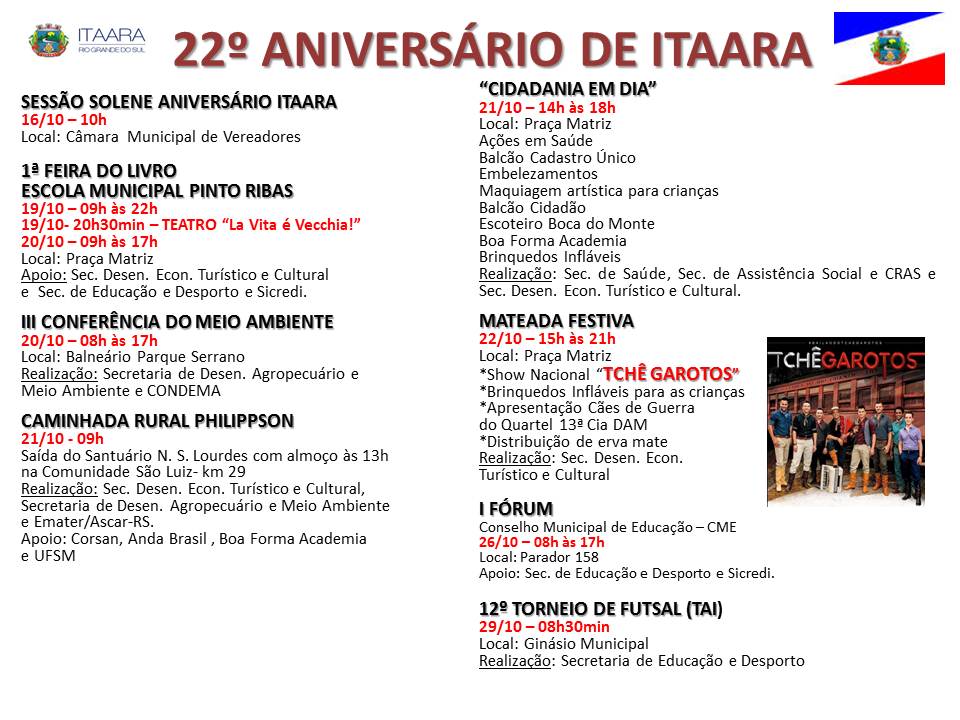 22º ANIVERSÁRIO DE ITAARA